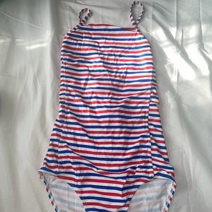NWOT Red White and Blue One-Piece Bathing Suite